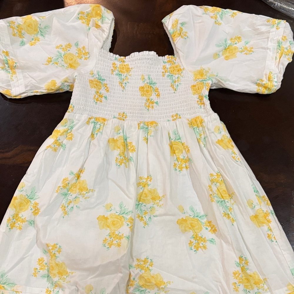 Janie and Jack Yellow Floral Kids Dress